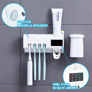 soporte cepillos esterilizador uv dispensador c