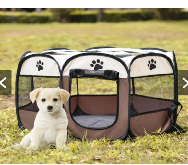 CASA DE JUEGOS PORTATIL Y PLEGABLE MASCOTAS3