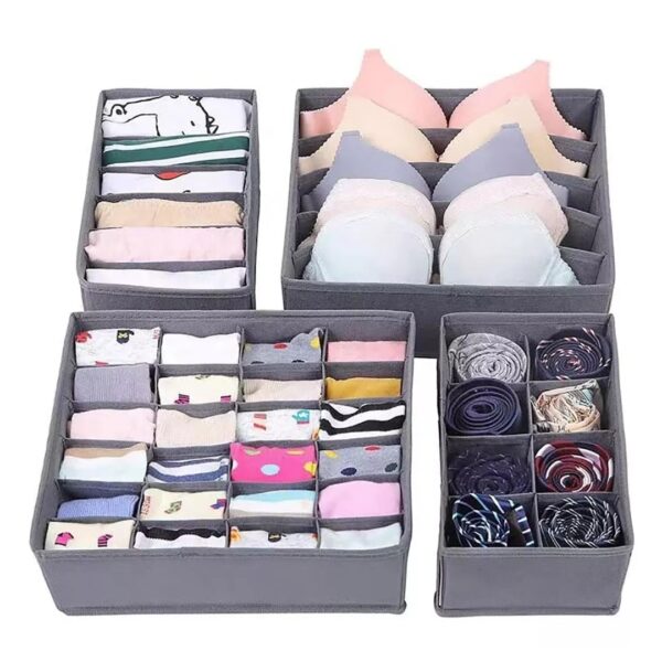 SET ORGANIZADOR ROPA INTERIOR POR 4 PIEZAS