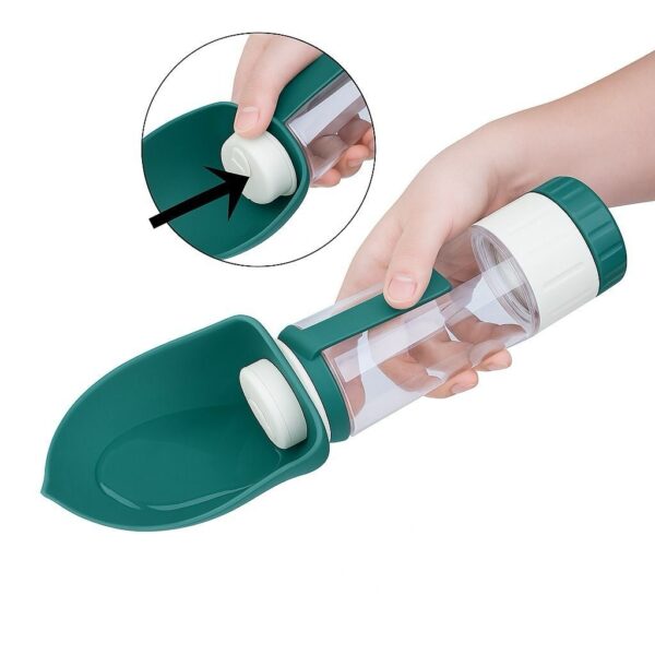 Dispensador de Agua y Snacks para Mascotas 2 en 2