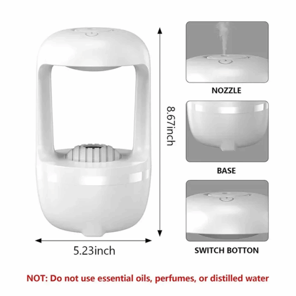 HUMIDIFICADOR DIFUSOR DE AROMAS ANTIGRAVEDAD 2