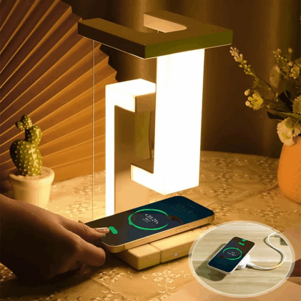 LAMPARA LUZ LED DECORATIVA CON CARGADOR INALAMBRICO 2238 6