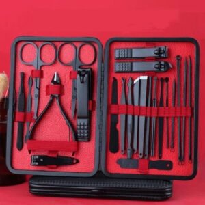 SET MANICURE CON ACCESORIOS ACERO 23 PIEZAS