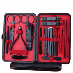 SET MANICURE CON ACCESORIOS ACERO 23 PIEZAS