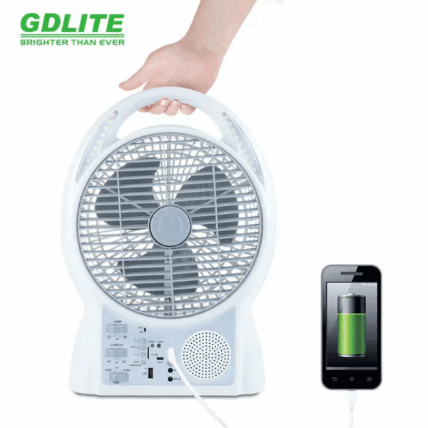 VENTILADOR RECARGABLE SOLAR 2