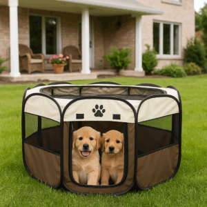 CASA DE JUEGOS PORTATIL Y PLEGABLE PARA MASCOTAS