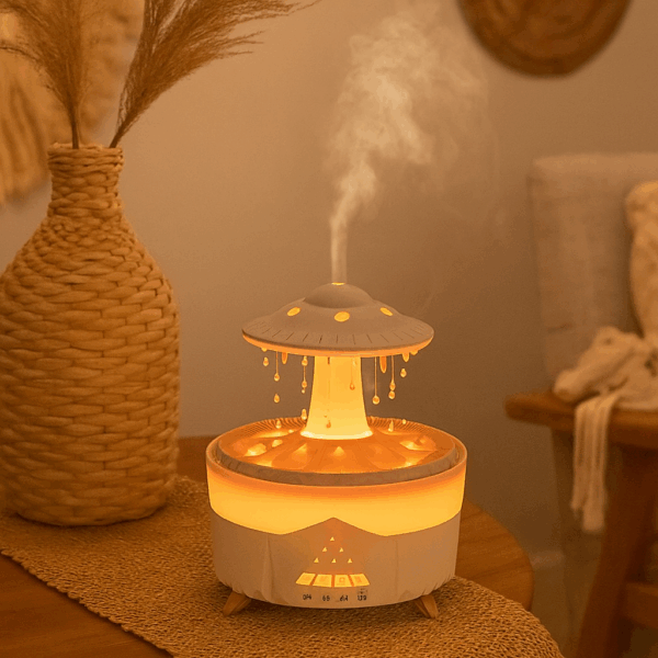 HUMIDIFICADOR DIFUSOR DE AROMAS DISEÑO HONGO 3