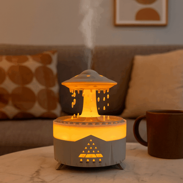 HUMIDIFICADOR DIFUSOR DE AROMAS DISEÑO HONGO