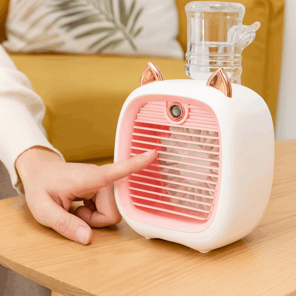 MINI VENTILADOR PORTATIL CON DIFUSOR DE AROMAS 2
